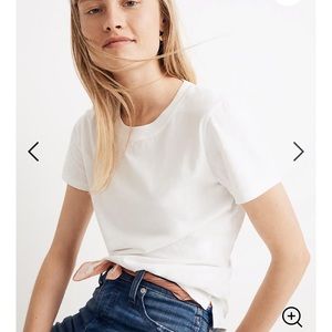 Lucky brand white crew neck T-shirt